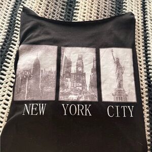 SHEIN Black New York City Graphic Tee
